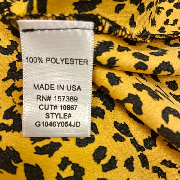 Nordstrom La La Land Straight Pencil Leopard Print Satin Midi Slip Skirt NWT - Picture 7 of 9
